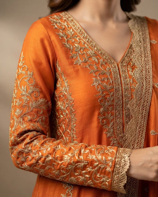 Embroidered Long Frock