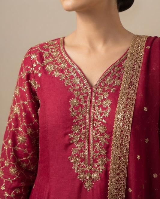 Embroidered Long Frock