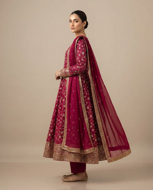 Embroidered Long Frock