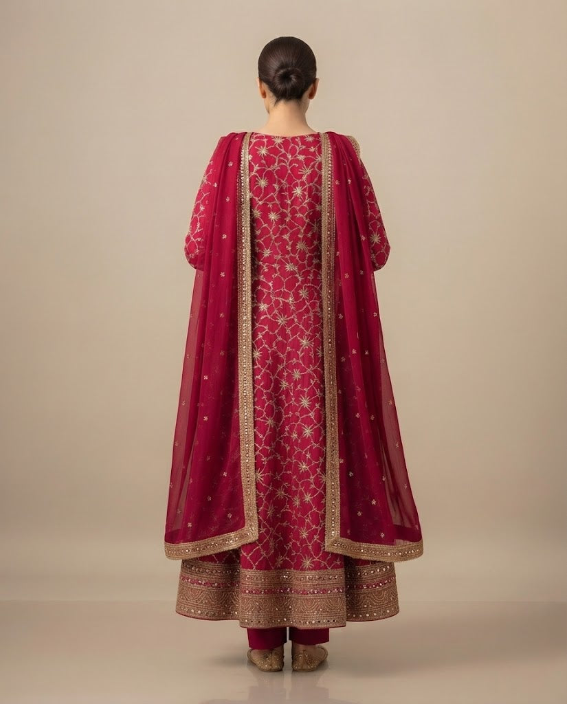 Embroidered Long Frock