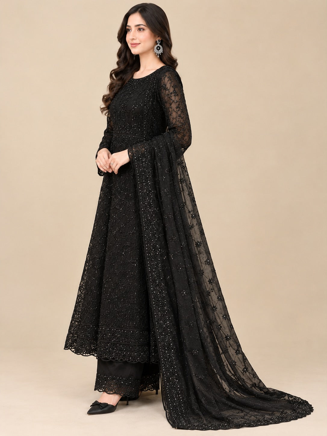 Embroidered Long Frock
