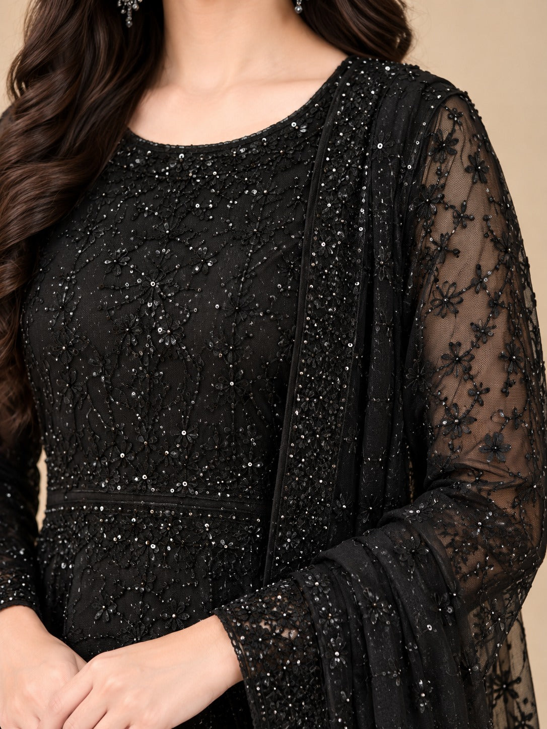 Embroidered Long Frock